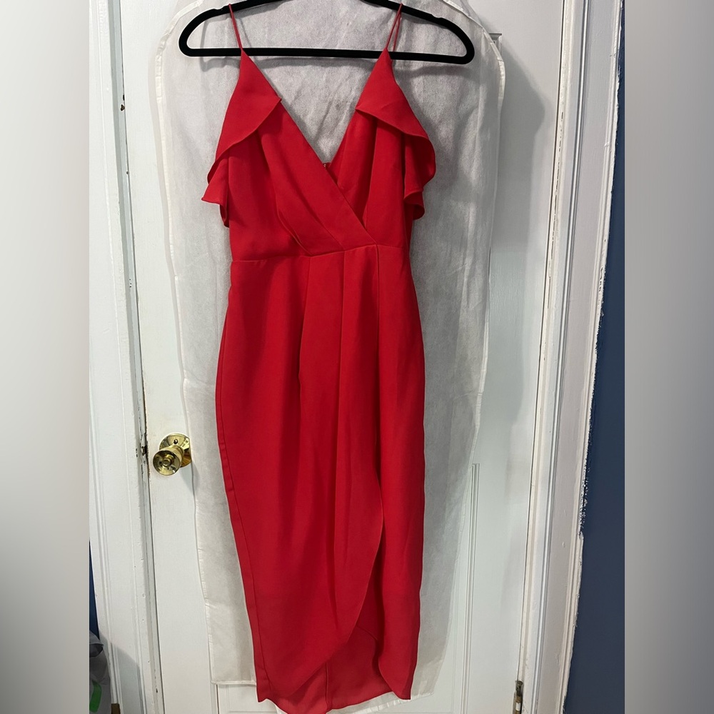 Chelsea28 Ruffle Tulip Hem Dress